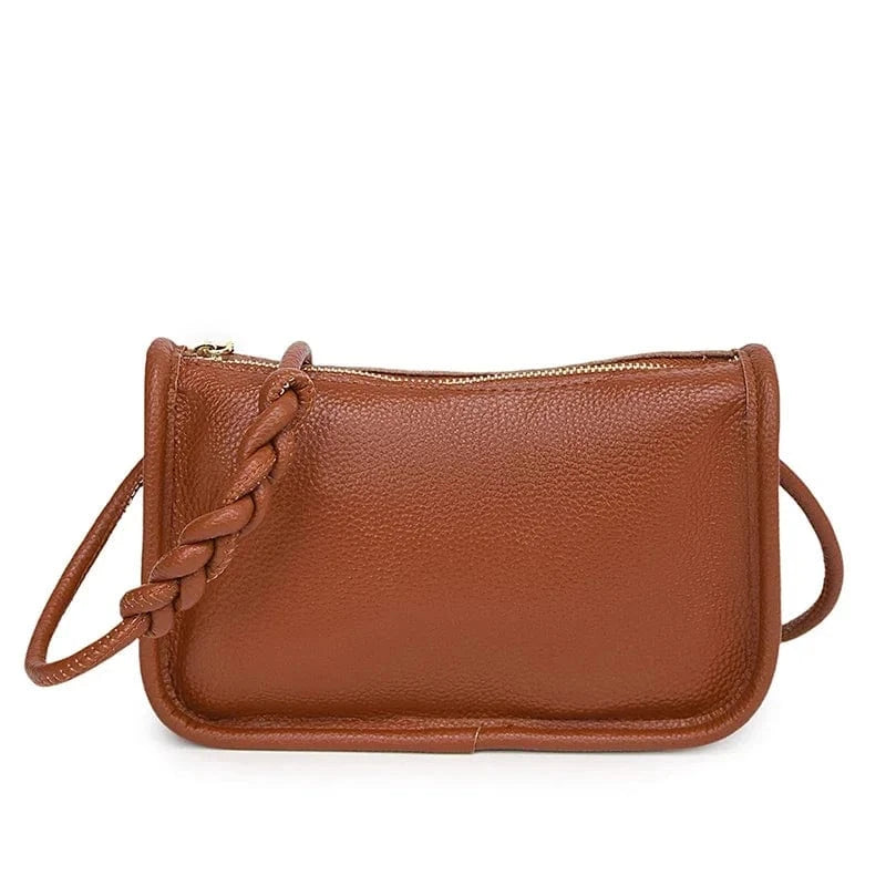 marron / 22CM 9CM 14CM sac cuir véritable