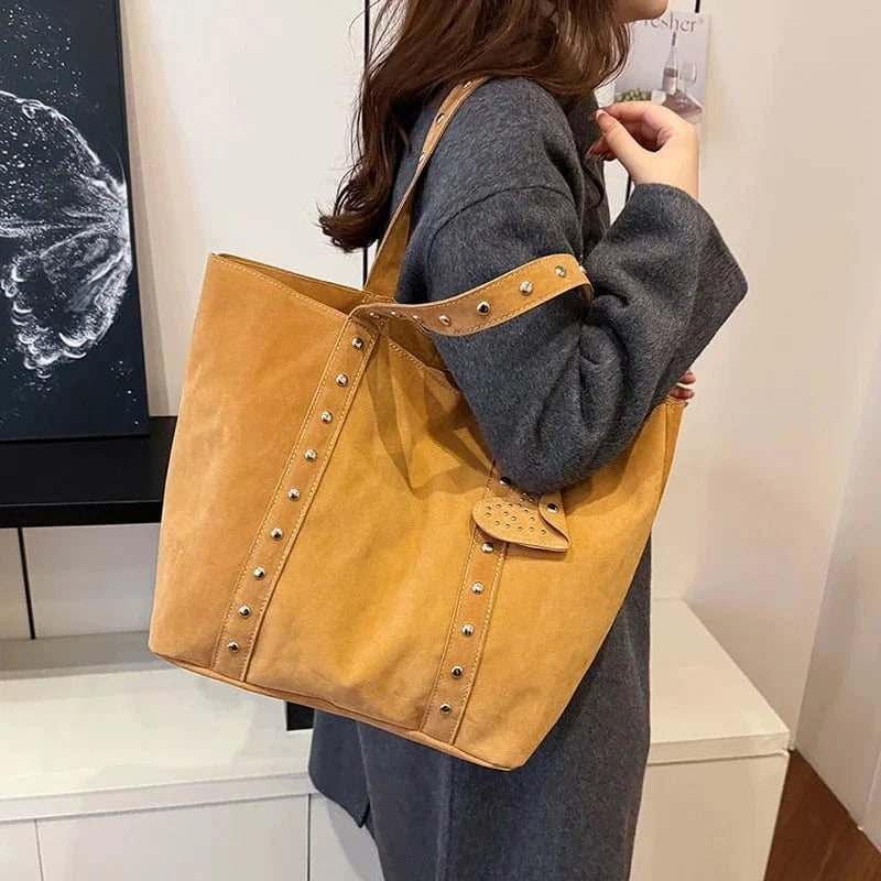 marron / 47CM 14CM 32CM sac à main velours