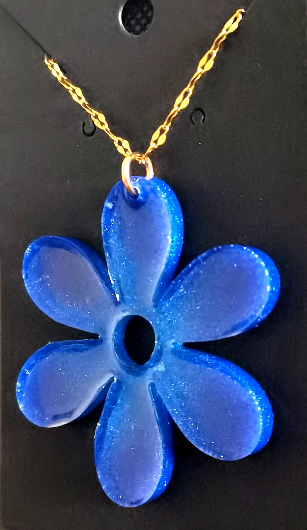 Pendentif Pendentif fleur bleue
