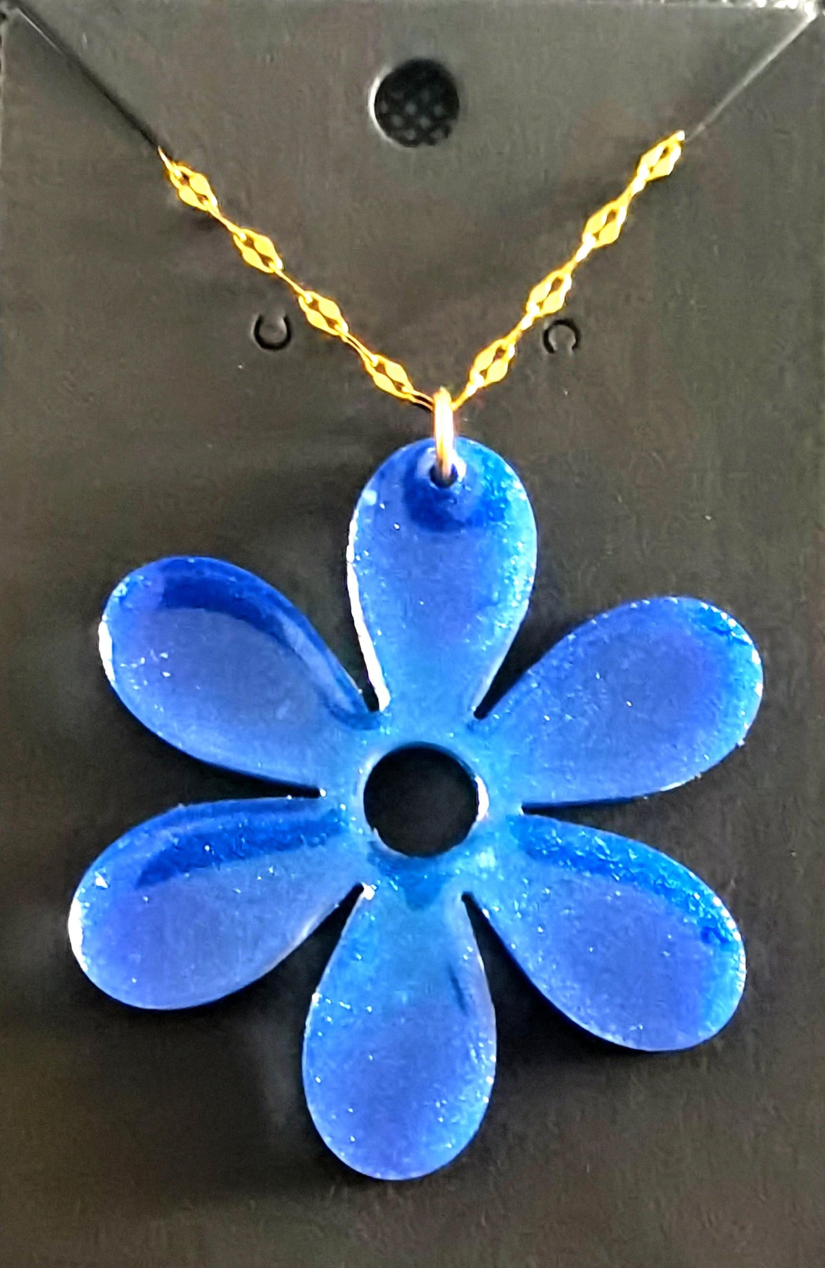 Pendentif Pendentif fleur bleue