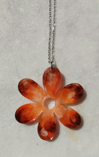 Pendentif Pendentif fleur orange