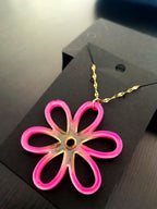 Pendentif Pendentif fleur rose