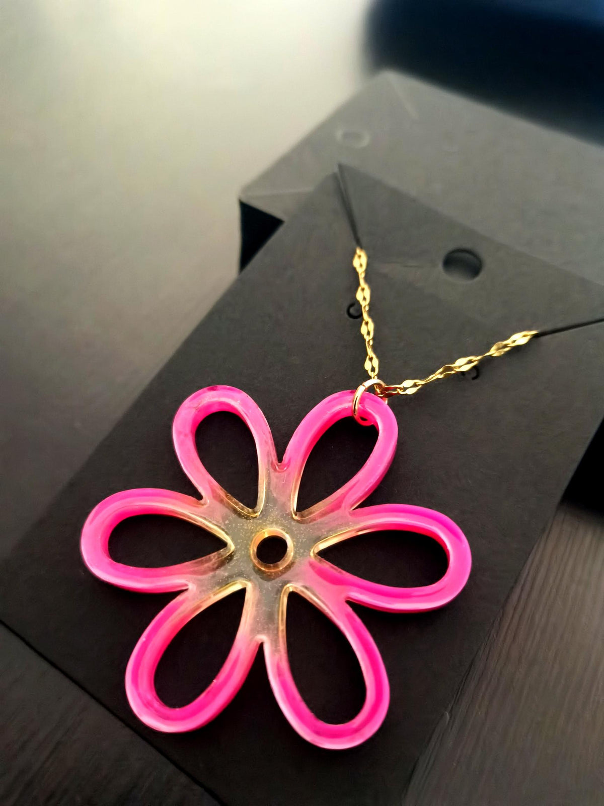 Pendentif Pendentif fleur rose