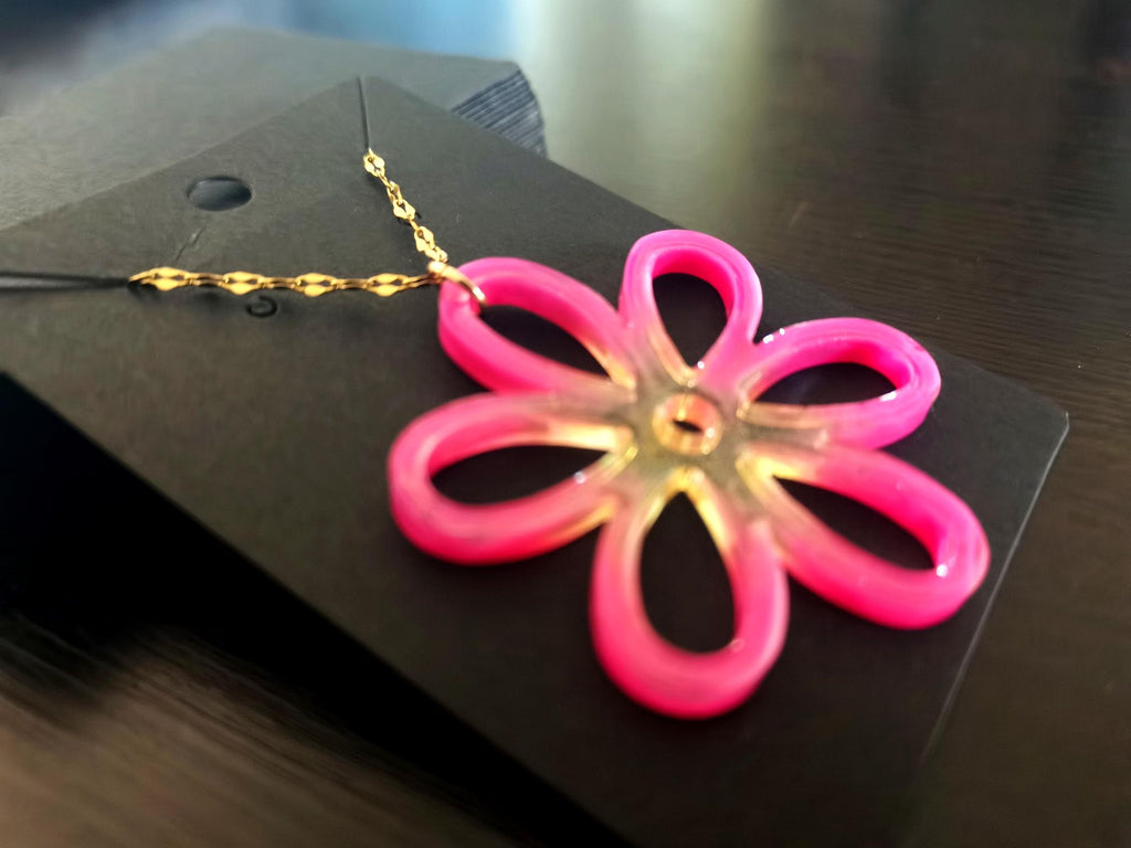 Pendentif Pendentif fleur rose