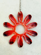 Pendentif Pendentif Fleur Rouge Créole