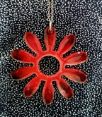 Pendentif Pendentif fleur rouge