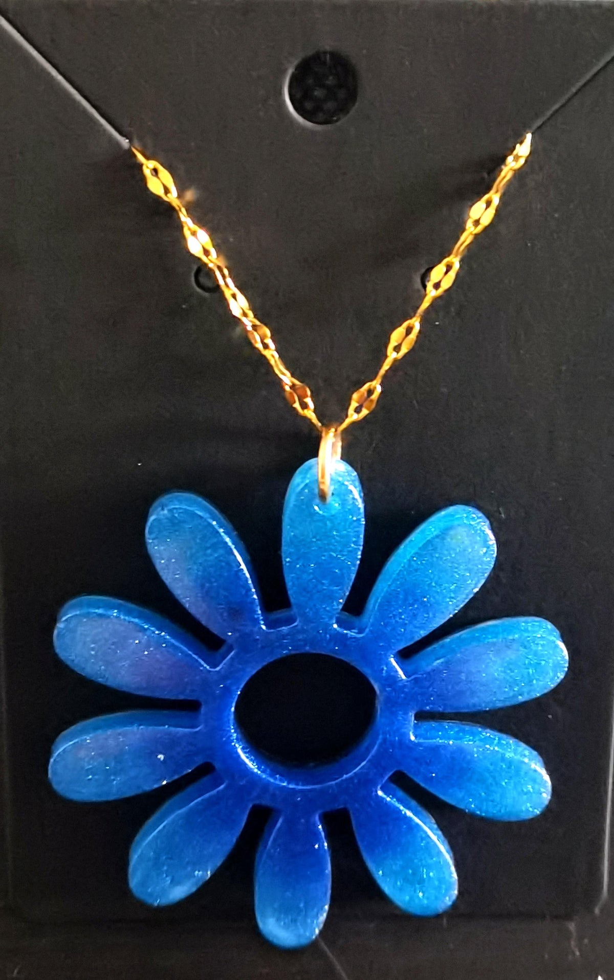 Pendentif Pendentif marguerite bleue