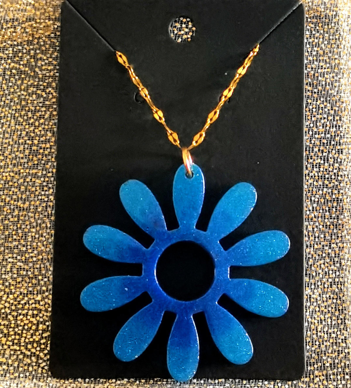 Pendentif Pendentif marguerite bleue
