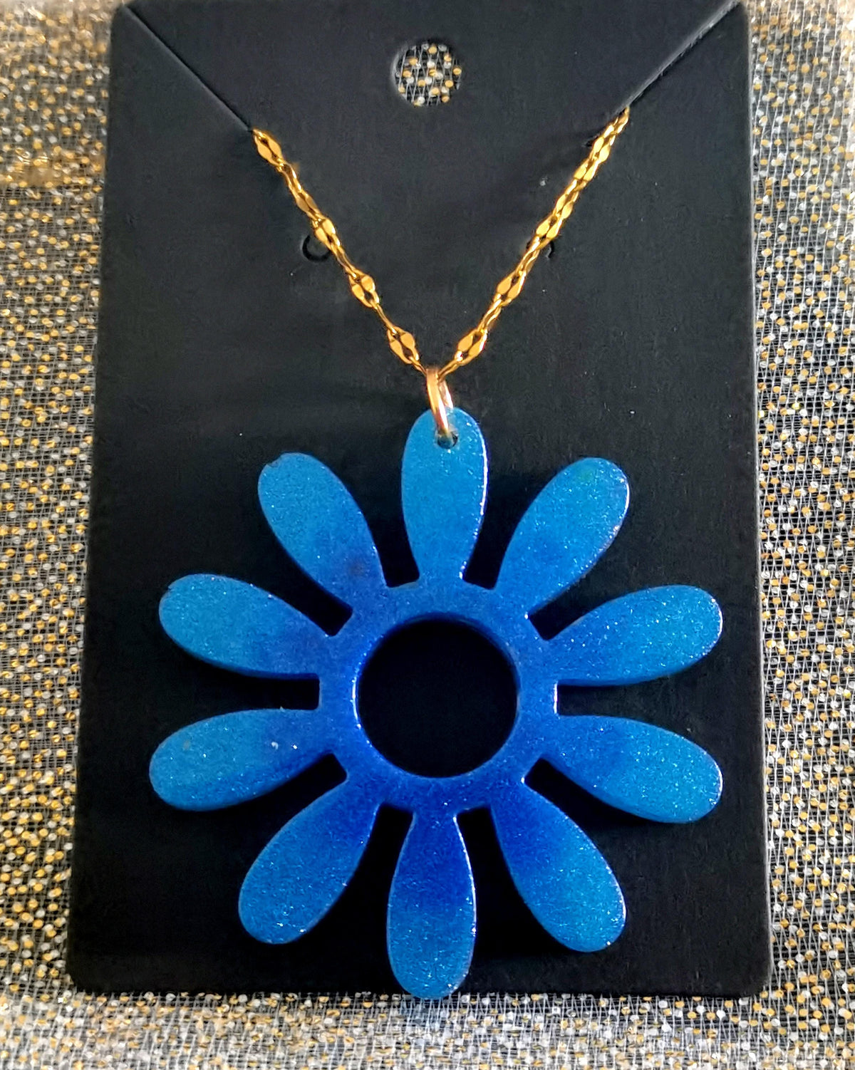 Pendentif Pendentif marguerite bleue