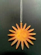 Pendentif Pendentif soleil jaune et orange