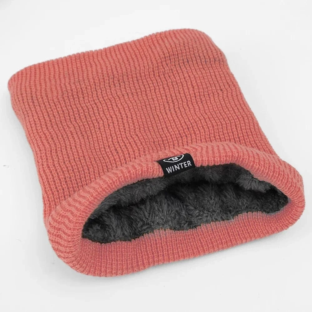 Pink / One Size cache cou en laine