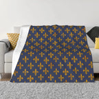 plaid fleur de lys