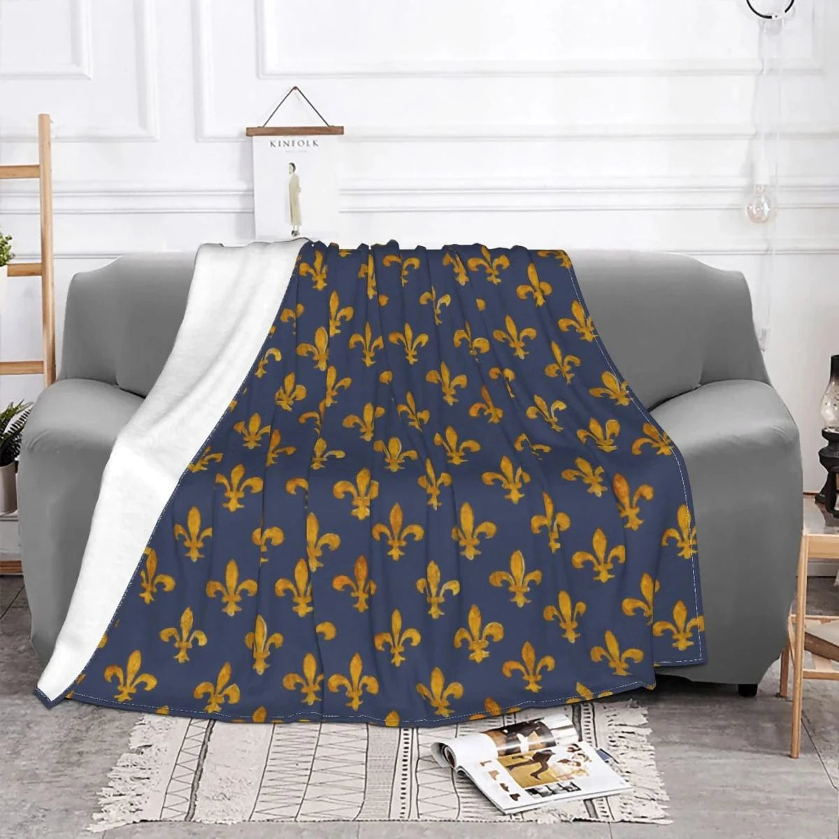 plaid fleur de lys