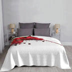 plaid roses rouge