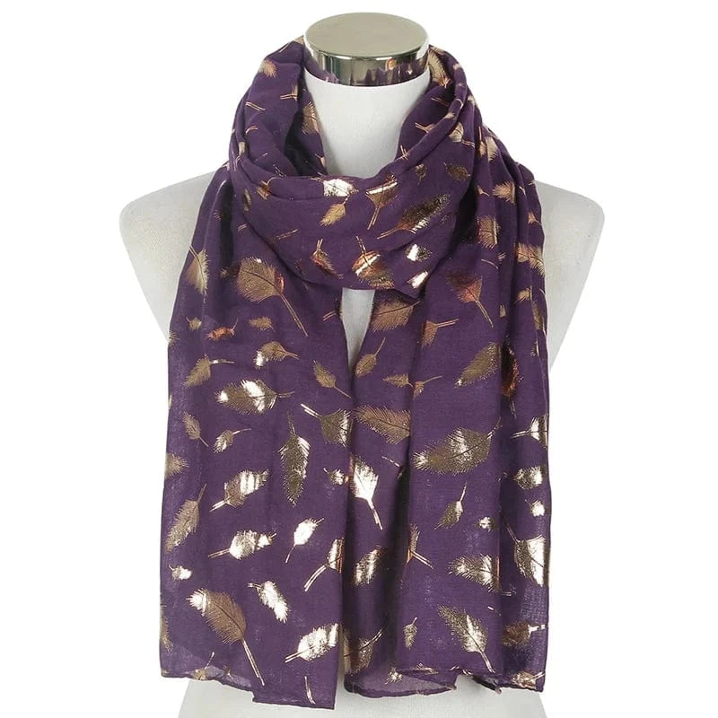 Purple Long foulard