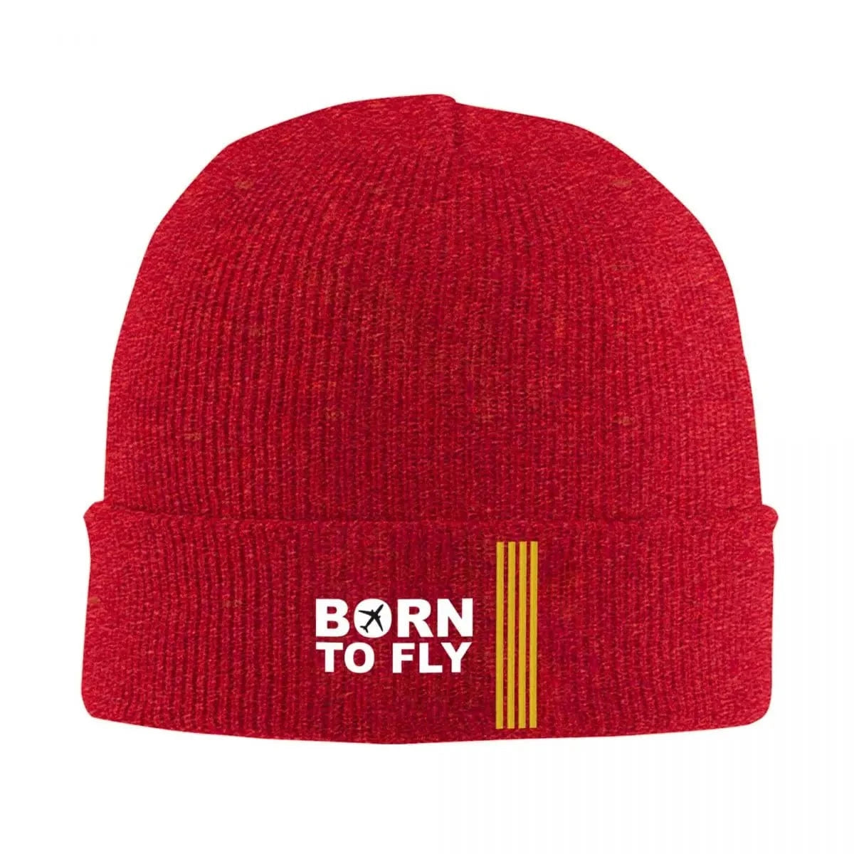 Red / Knit Hat bonnet aviation