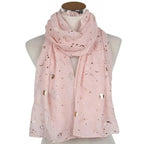 rose / 180-70cm foulards étoilés