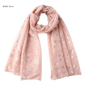 rose foulard flocon