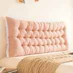 rose pâle / 100x50cm coussin en tête de lit