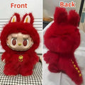 rouge réplique monstre labubu 38cm