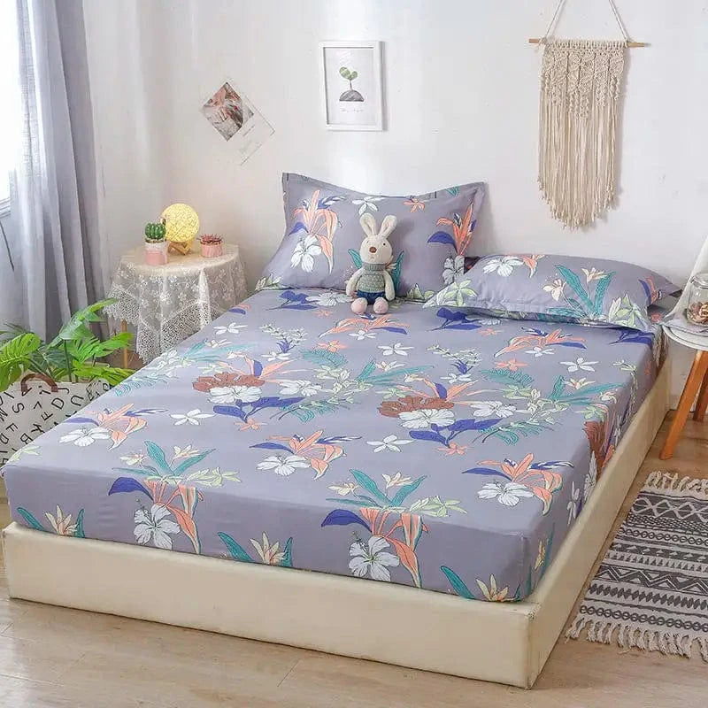 Style12 / 120x200x25cm drap housse avec 2 taies d'oreiller