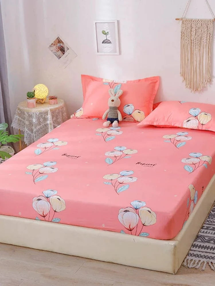 Style18 / 150x200x25cm drap housse avec 2 taies d'oreiller