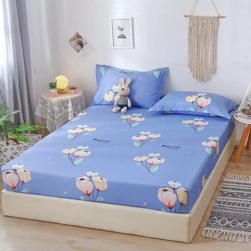 Style19 / 2 oreillers 48x74cm drap housse avec 2 taies d'oreiller