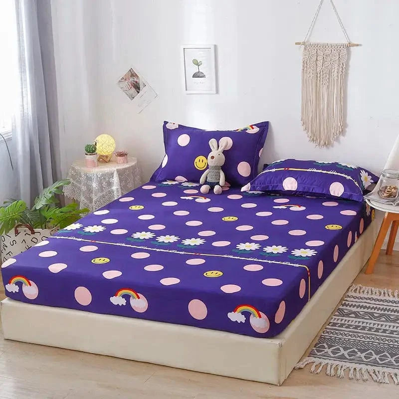 Style2 / 200x220x25cm drap housse avec 2 taies d'oreiller