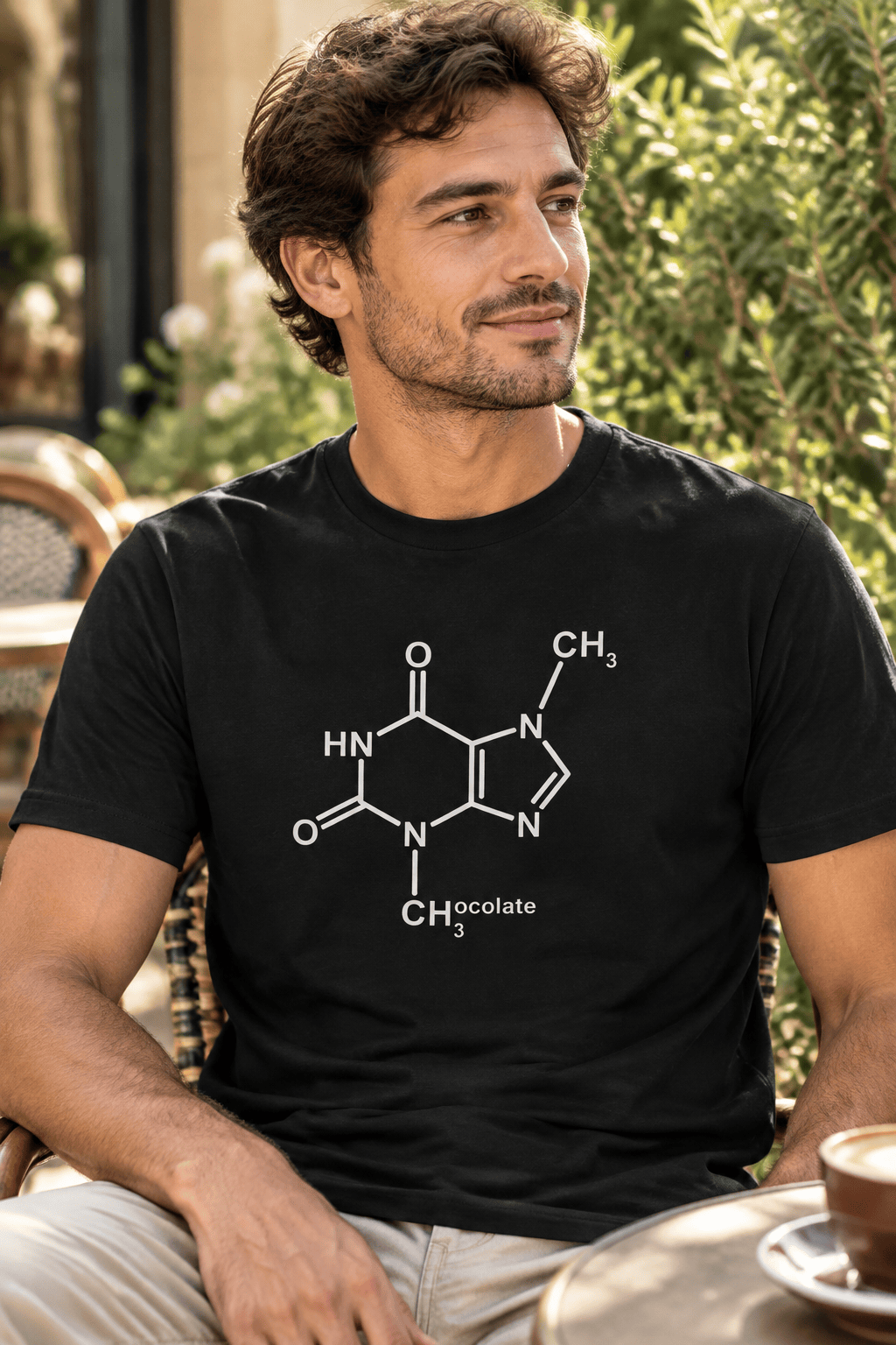 T shirt molécule chocolat