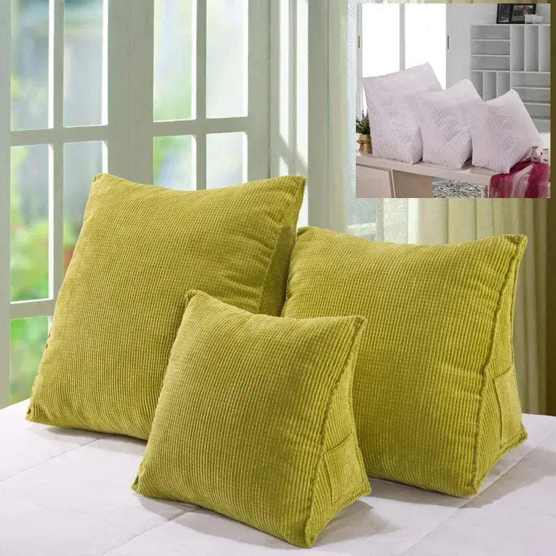 Tender green / 47x45x23cm Coussin de Lecture Ergonomique