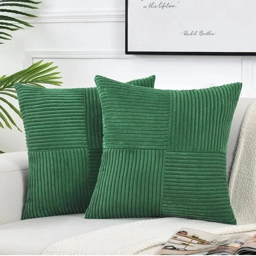 vert / 450mm*450mm housse de coussin velours ( 2 pièces)