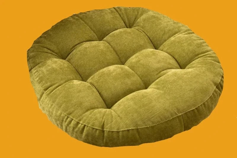 vert / Round 55cm coussin de sol rond