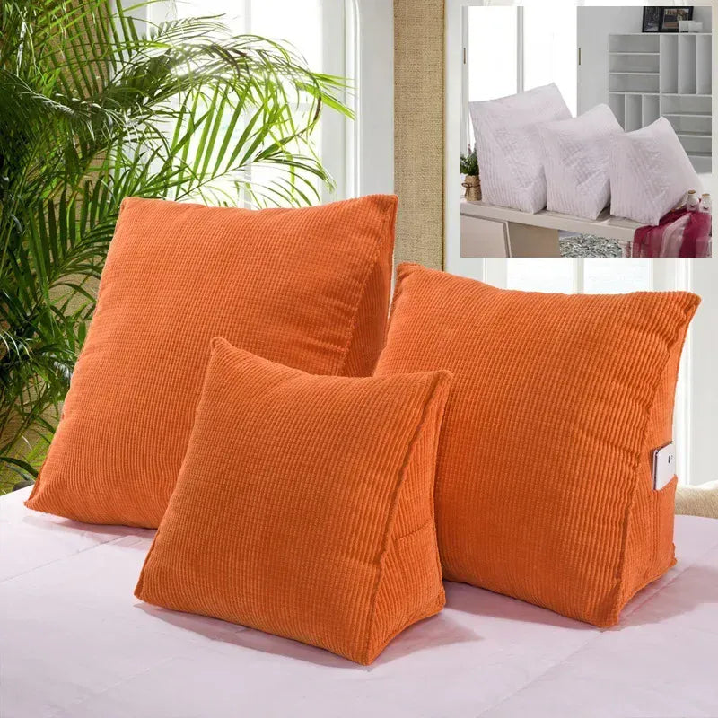 Vitality orange / 40x36x20cm Coussin de Lecture Ergonomique
