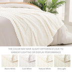 White / 100x150cm plaid blanc