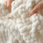 White / 100x150cm plaid blanc