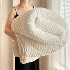 White / 100x150cm plaid blanc