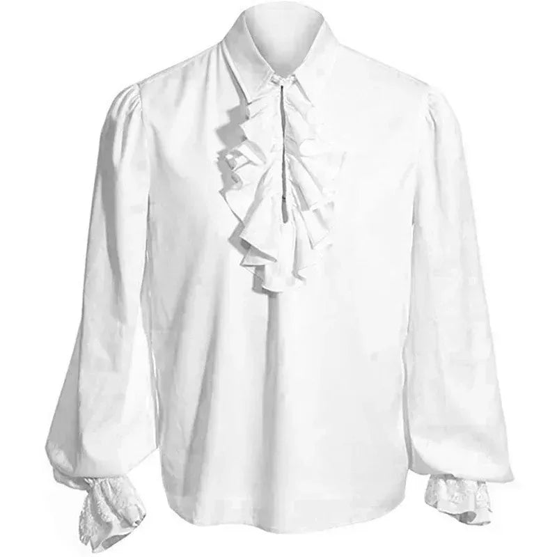 WHITE / XL Chemise Victorian