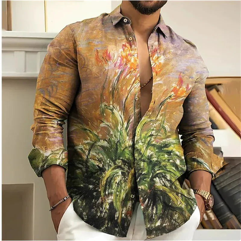 WSX0174YM / 5XL T-Shirt Floral Vintage