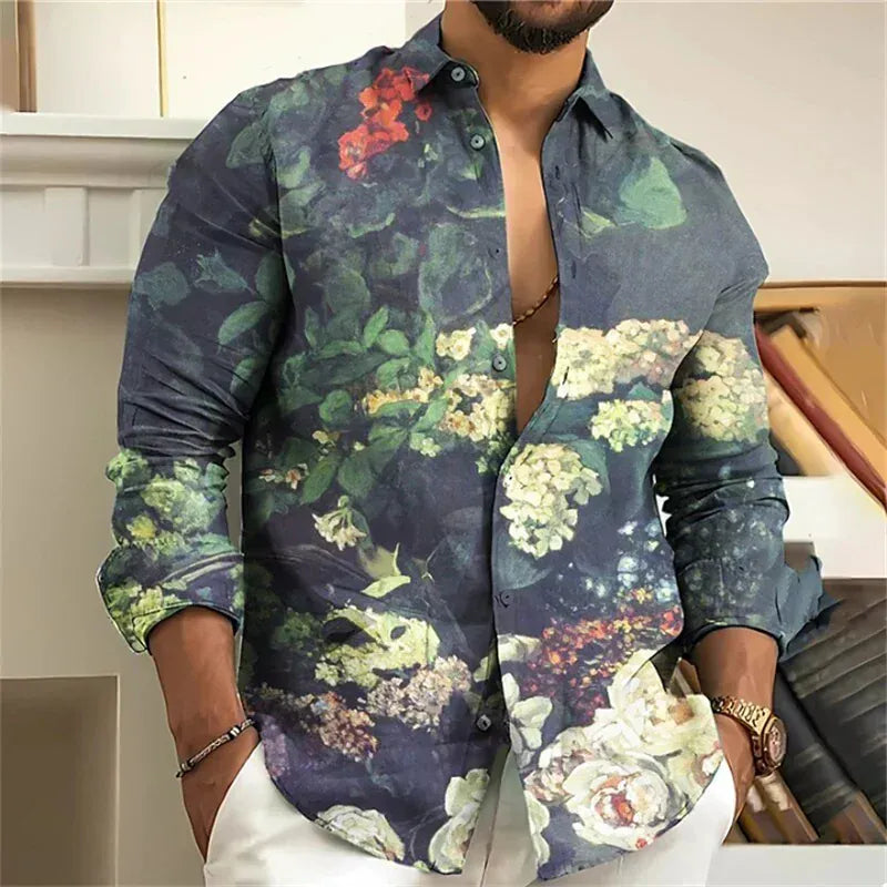 WSX0175YM / 5XL T-Shirt Floral Vintage
