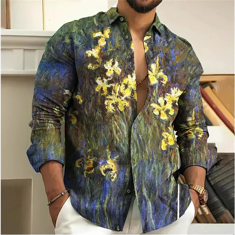 WSX0177YM / 5XL T-Shirt Floral Vintage