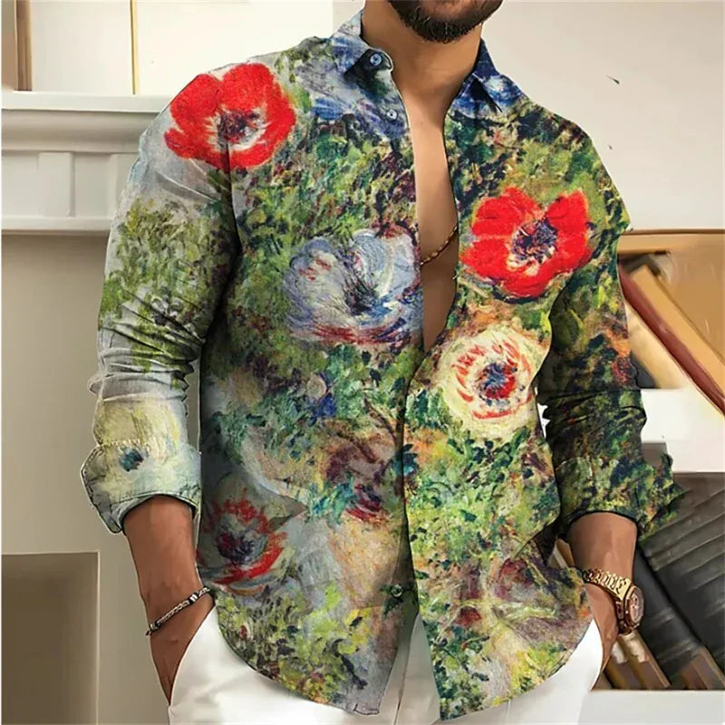 WSX0179YM / XXXL T-Shirt Floral Vintage