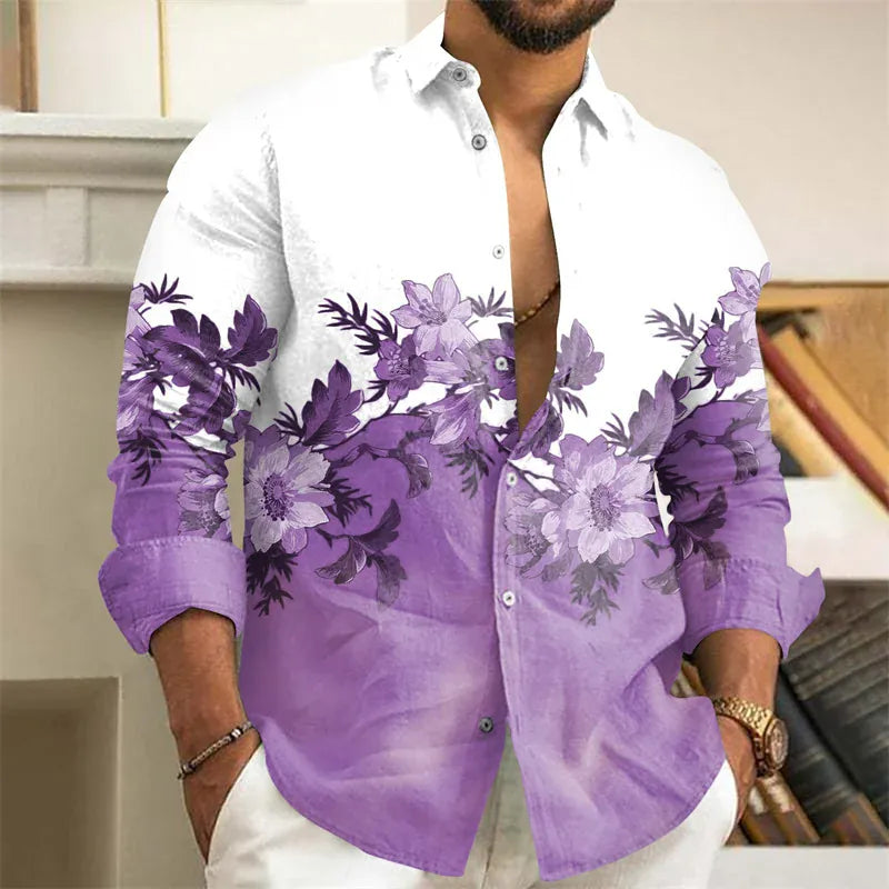WSX0180YM / 5XL T-Shirt Floral Vintage