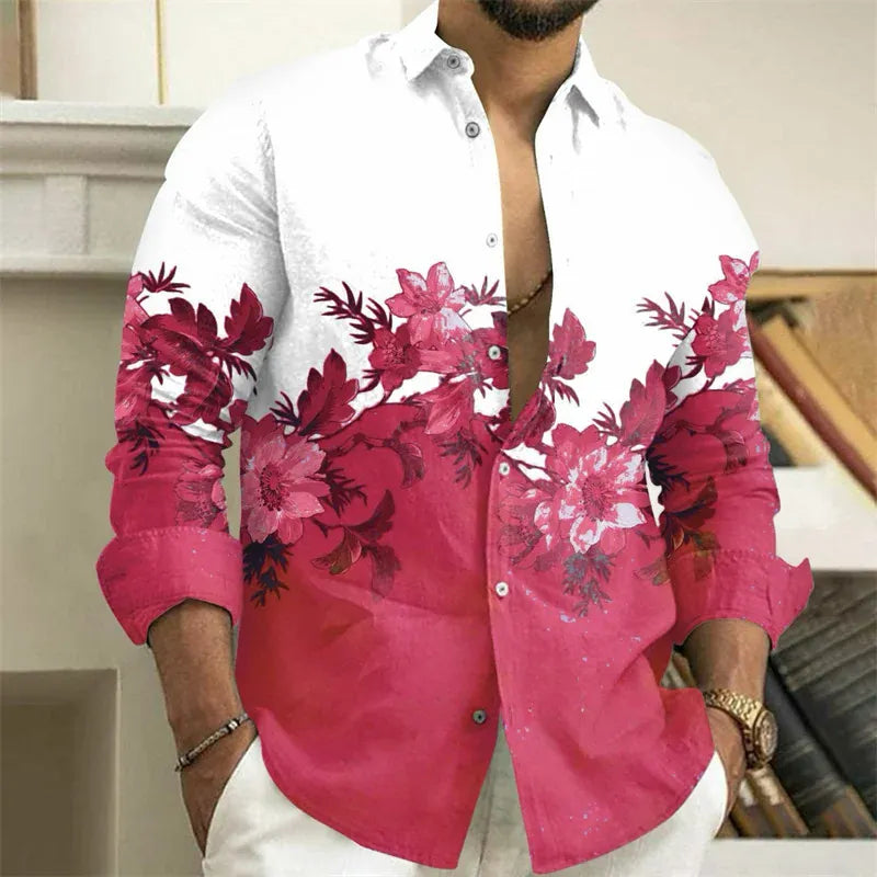 WSX0182YM / 5XL T-Shirt Floral Vintage