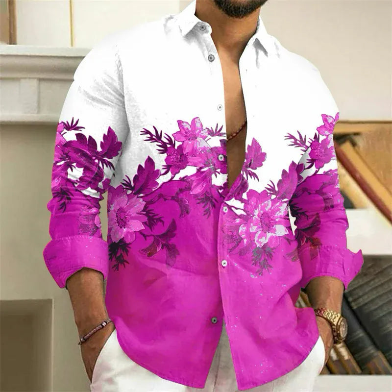WSX0184YM / 5XL T-Shirt Floral Vintage