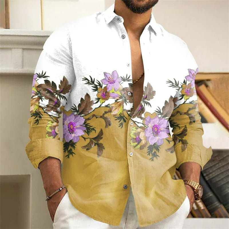 WSX0187YM / 5XL T-Shirt Floral Vintage