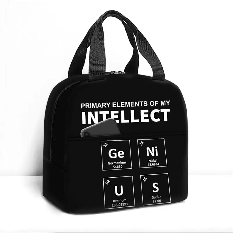 XXBQ-8281 / 22x20x10cm  9x8x4in Periodic Table of Elements lunch box