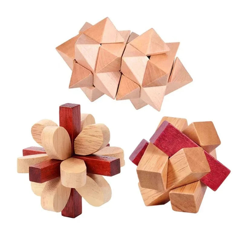 Y195FJ011H casse tete en bois ( 3 pieces)