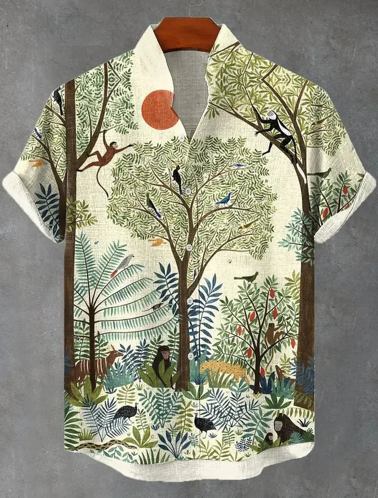 YM-0330 / XXL Chemise d'Été en Lin