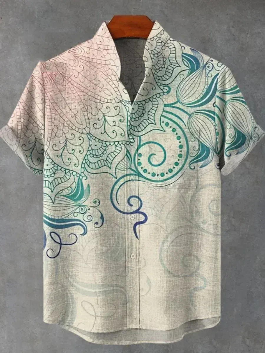 YM-0342 / XXL Chemise d'Été en Lin